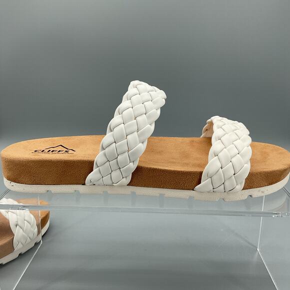 NEW Cliffs by White Mountain Women’s Truly Slide Sandals White Size 7.5 - Picture 6 of 10